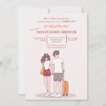 Honeymoon Shower Invitation<br><div class="desc">A honeymoon shower for the couple that already has everything. (Travel vector created by jcomp - www.freepik.com). The card is easy to customise with your wording, font and font colour. Not exactly what you're looking for? All our products can be custom designed to meet your needs at no extra charge....</div>