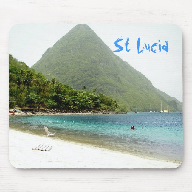 honeymoon, St Lucia Mouse Mat (Front)