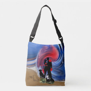 Honeymoon Valentine couple Crossbody Bag