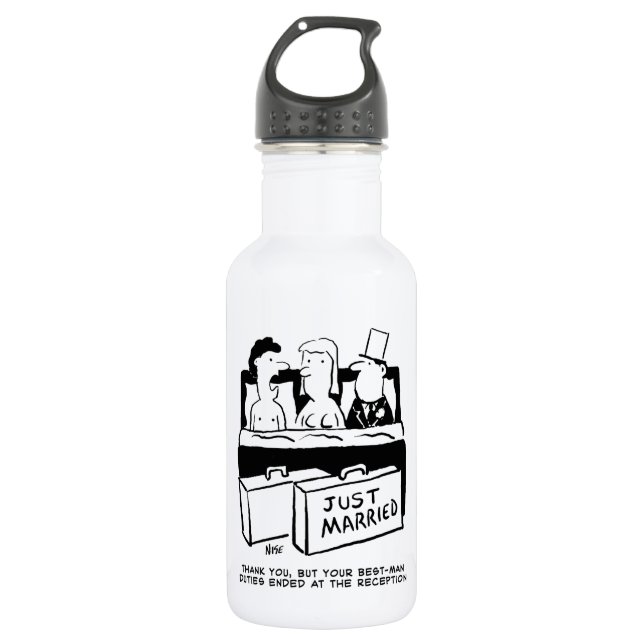 Honeymoon Wedding Night for Bride & Groom 532 Ml Water Bottle (Front)