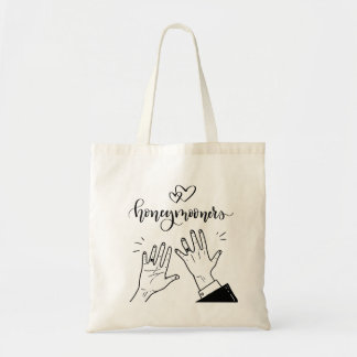 "Honeymooners" Hands with Wedding Rings Aesthetic Tote Bag