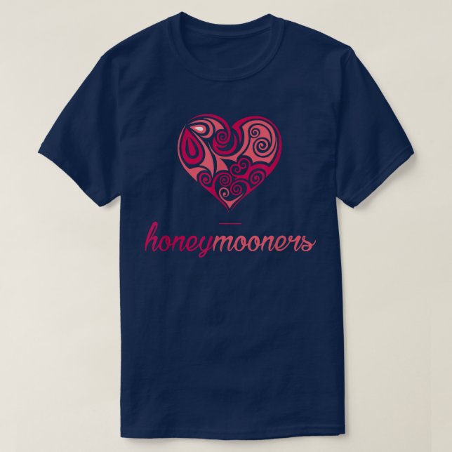 Honeymooners  Just Married Bride Honeymoon Vacatio T-Shirt (Design Front)