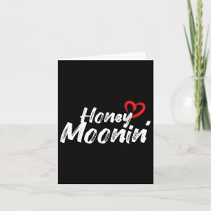 Honeymoonin - Bride Groom Couple Love Marriage Wed Card