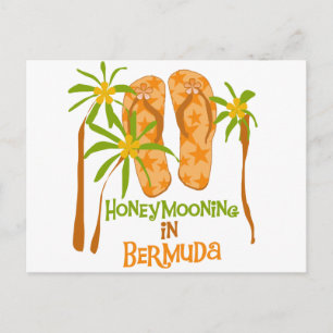 Honeymooning in Bermuda Postcard