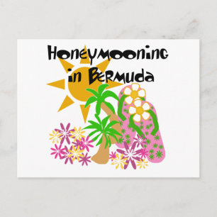 Honeymooning in Bermuda Postcard