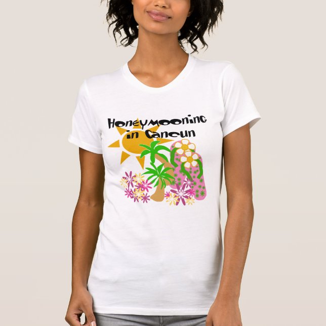 Honeymooning in Cancun T-Shirt (Front)