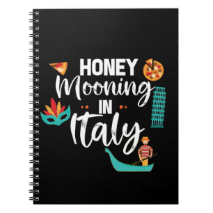 Honeymooning in Italy Couple Matching Vacation  Notebook