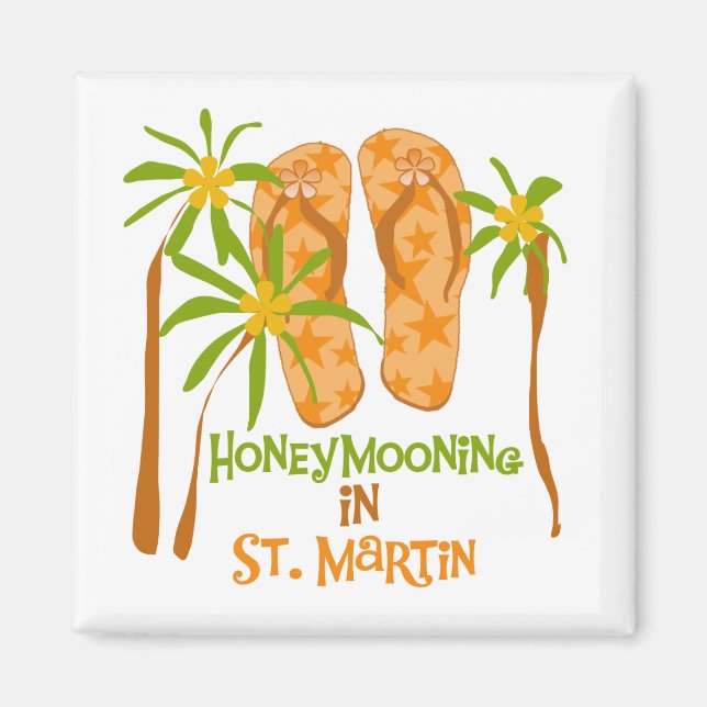 Honeymooning in St. Martin Magnet (Front)