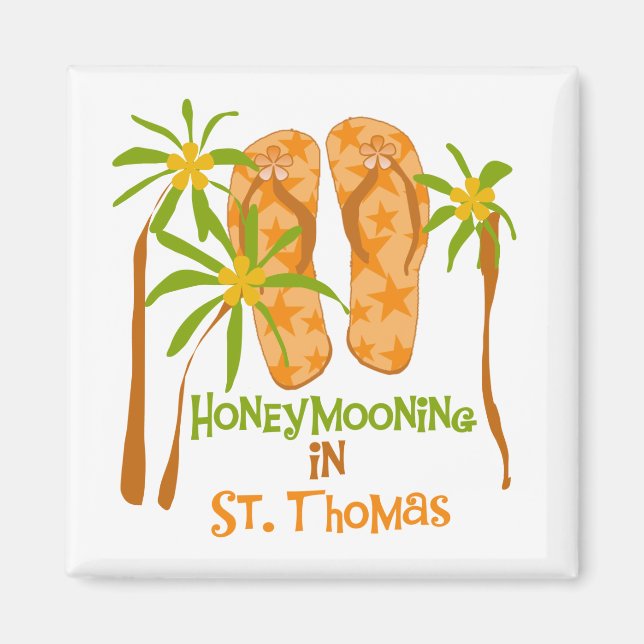 Honeymooning in St. Thomas Magnet (Front)