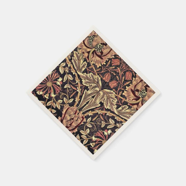 Honeysuckle, a William Morris design, Napkin (Corner)