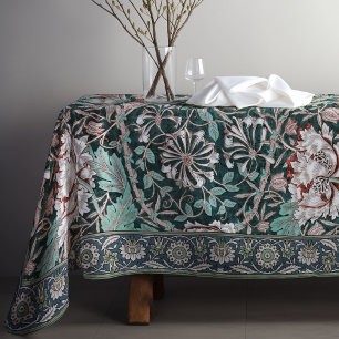 Honeysuckle Art Nouveau Floral Pattern Morris Tablecloth