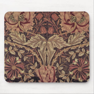 Honeysuckle by William Morris, Garden Flowers Art Mouse Mat