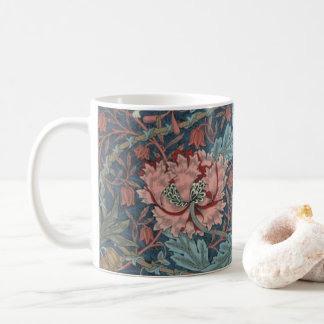 Honeysuckle by William Morris, Vintage Flowers Art Coffee Mug