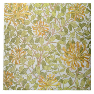 'Honeysuckle' design, 1883 Tile