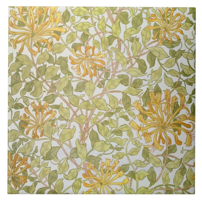 'Honeysuckle' design, 1883 Tile (Front)