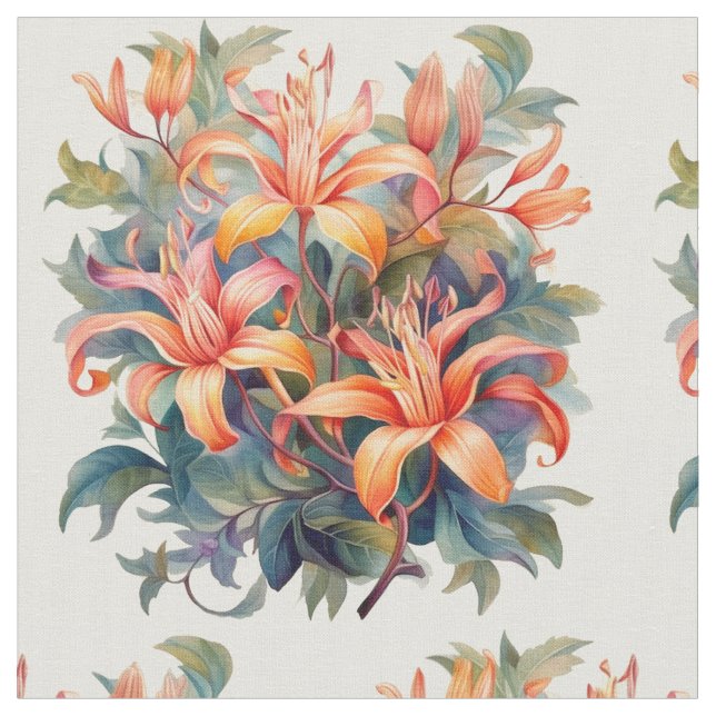 Honeysuckle  fabric (Close Up)