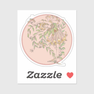 Honeysuckle fairy - Vintage Fairy of the garden