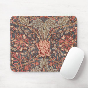 Honeysuckle, Floral Pattern by William Morris Mouse Mat