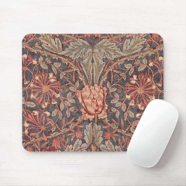 Honeysuckle, Floral Pattern by William Morris Mouse Mat (With Mouse)