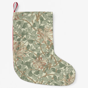 Honeysuckle Floral Wallpaper William Morris Small Christmas Stocking