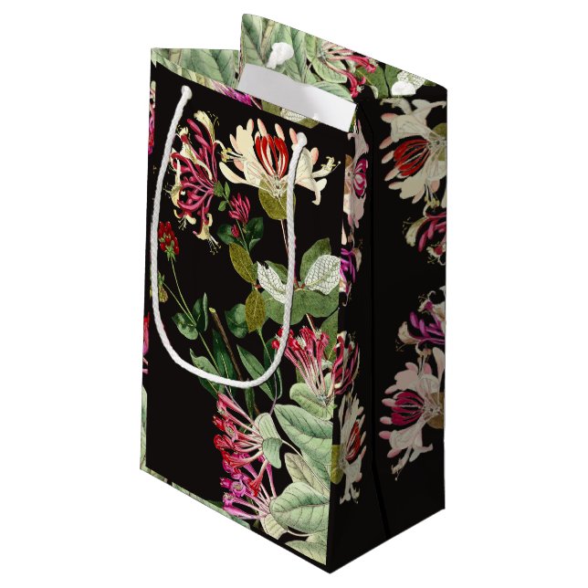 Honeysuckle Flowers Floral Garden Gift Bag (Back Angled)