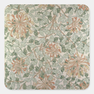 'Honeysuckle II' design Square Sticker