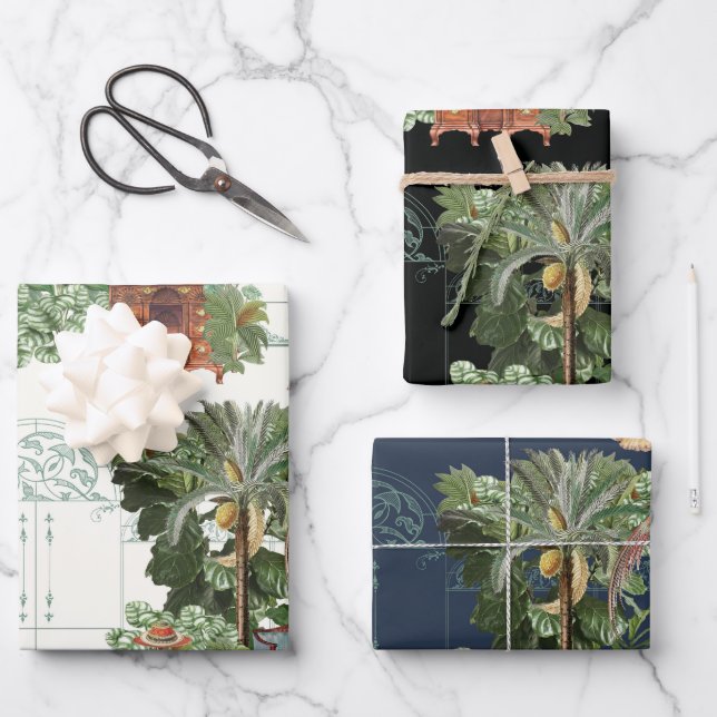 Honeysuckle in Waiting | Natural Wrapping Paper Sheet (Front)