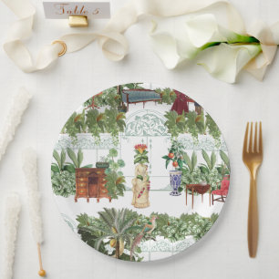 Honeysuckle in Waiting   White Paper Plate