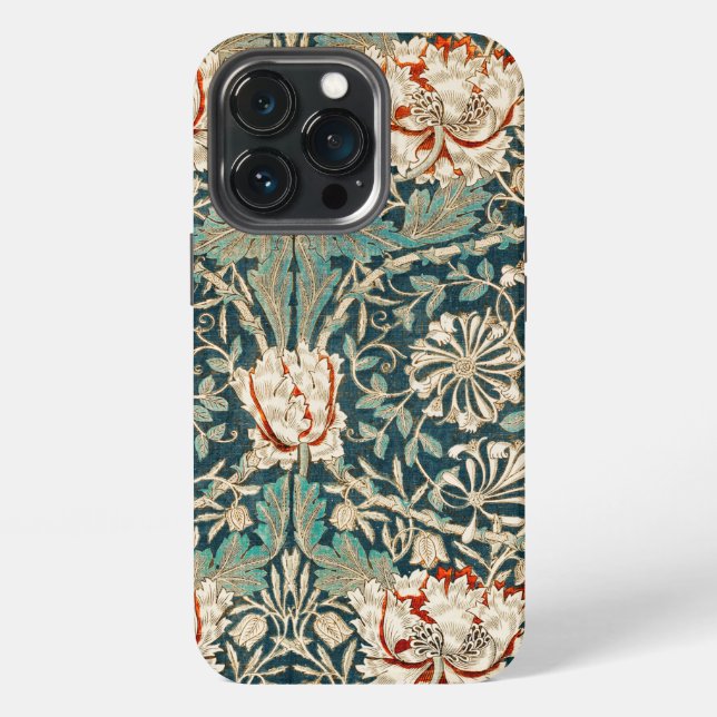 Honeysuckle Pattern - Design of William Morris iPhone Case (Back)