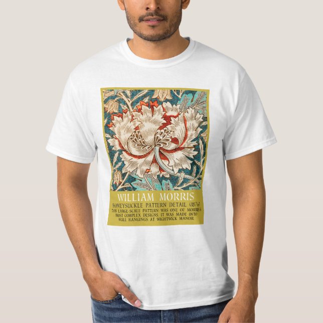 Honeysuckle Pattern - Design of William Morris T-Shirt (Front)