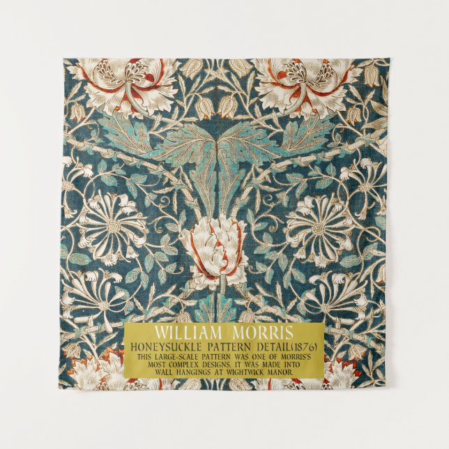 Honeysuckle Pattern - Design of William Morris  Tapestry (Front)