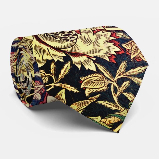 Honeysuckle Pattern Tie (Rolled)