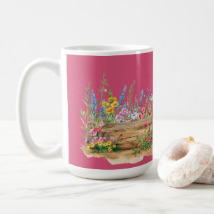 Honeysuckle Pink Floral Mother's Day Coffee Mug