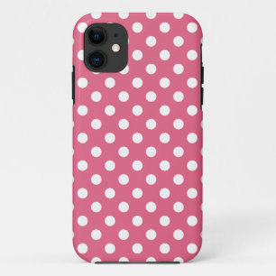 Honeysuckle Pink Polka Dot iPhone 5 Case