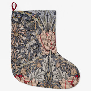 Honeysuckle Print (by William Morris) Large Christmas Stocking