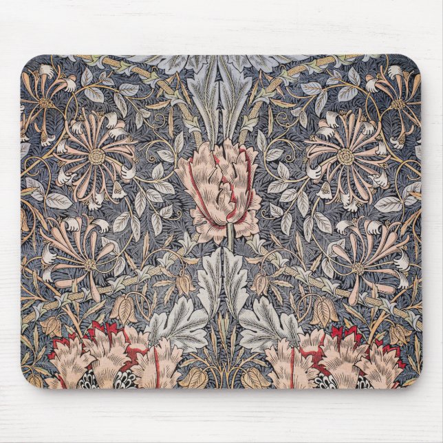 Honeysuckle Print (by William Morris) Mouse Mat (Front)