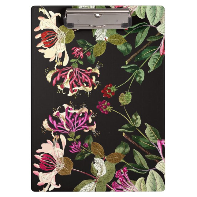 Honeysuckle Vine Floral Flowers Garden Clipboard (Front)