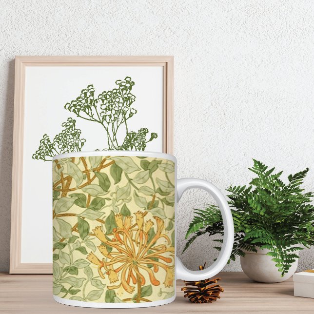 Honeysuckle Vine Greenery William Morris Coffee Mug (Creator Uploaded)