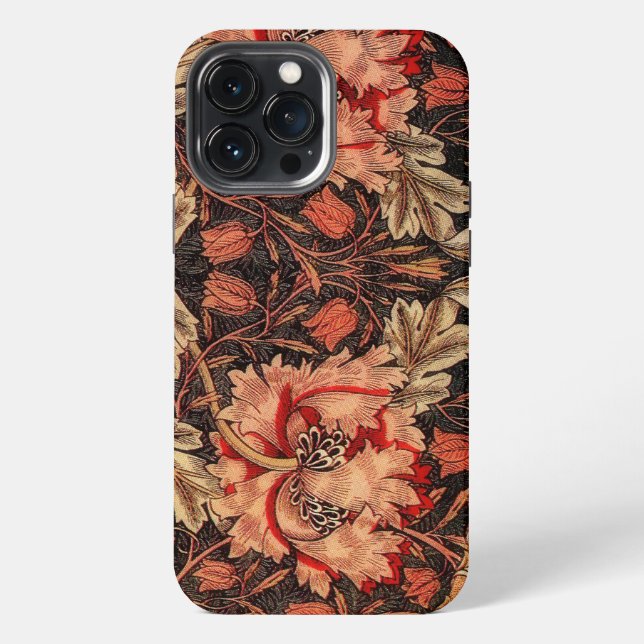 Honeysuckle Vintage Floral Pattern iPhone Case (Back)