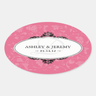 Honeysuckle Wedding Favour Stickers