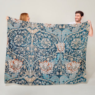 Honeysuckle, William Morris Fleece Blanket