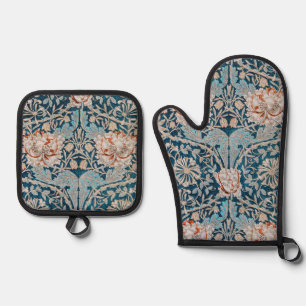 Honeysuckle, William Morris Oven Mitt & Pot Holder Set