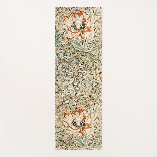 Honeysuckle, William Morris Yoga Mat (Front)