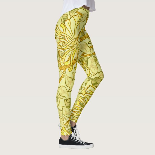 Honeysuckle Yellow by William Morris Leggings (Right)