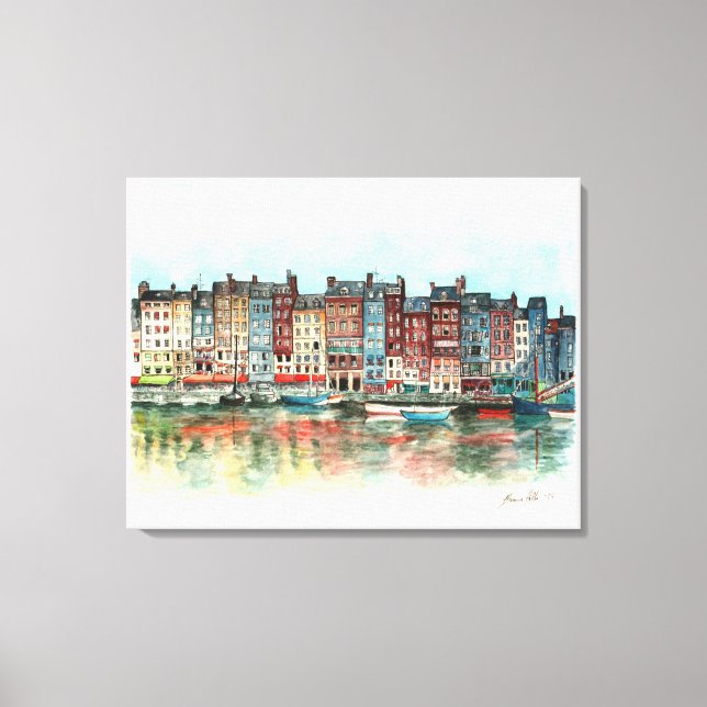 Honfleur Canvas Print (Front)