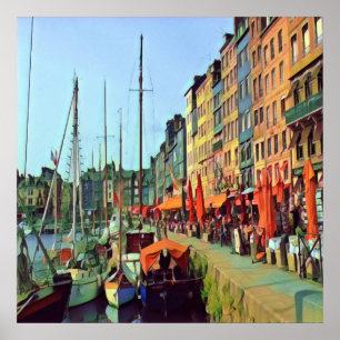 HONFLEUR - docking - view Poster