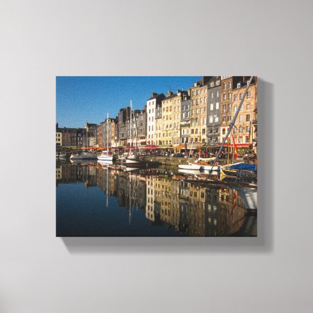 Honfleur Harbour Canvas Print (Front)