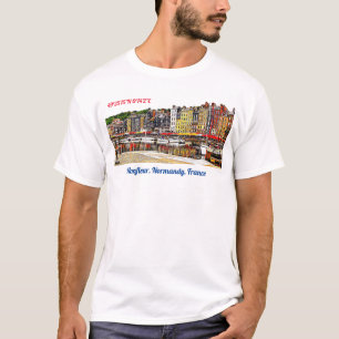 Honfleur harbour in Normandy, France. T-Shirt