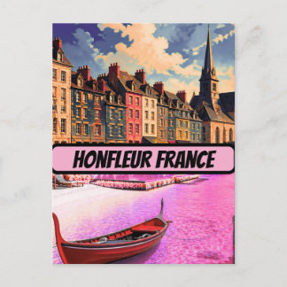 Honfleur Poster France Travel Print Vintage Wall A Postcard
