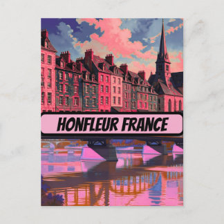Honfleur Poster France Travel Print Vintage Wall A Postcard